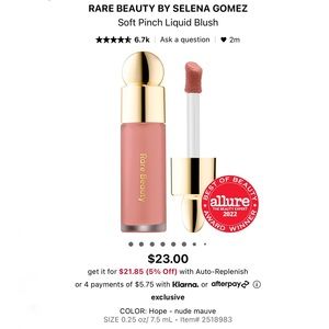 NEW Rare Beauty Soft Pinch Blush in Hope